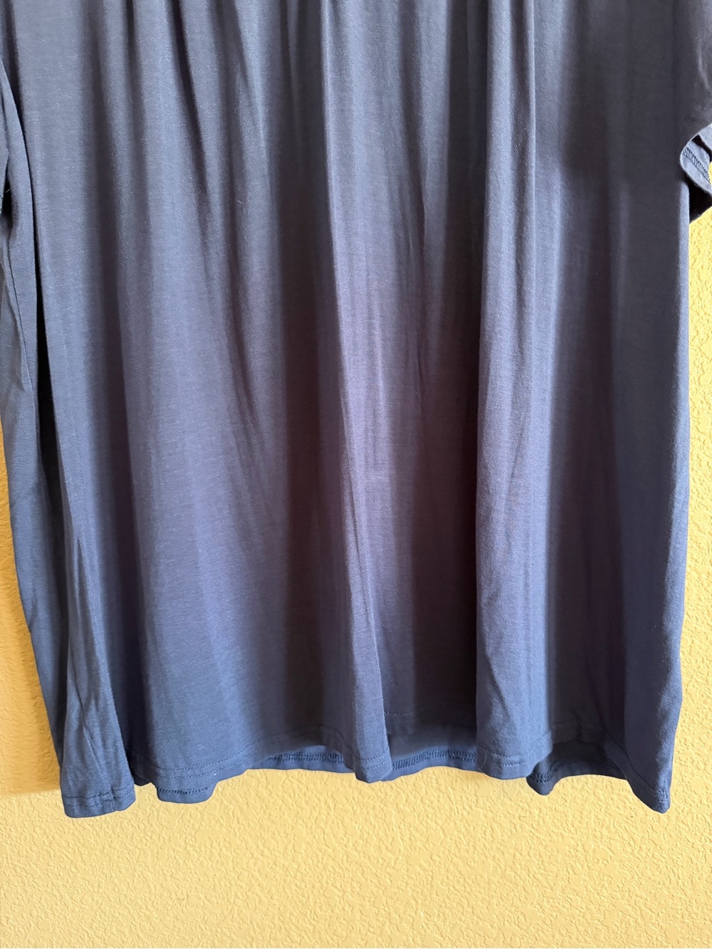 Papermoon Navy Eyelet Yoke Short Sleeve Top Size 3XL NWT - Picture 4 of 11
